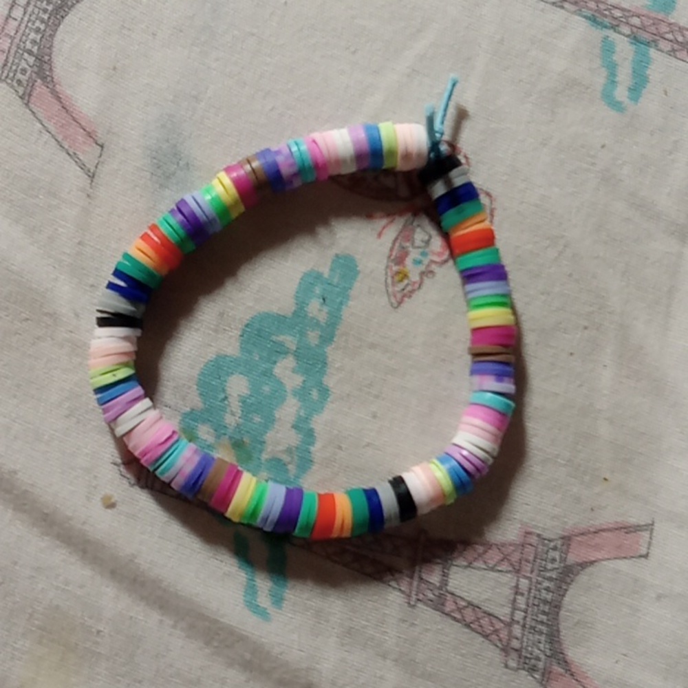Summer time Colorful Clay Bead Bracelet